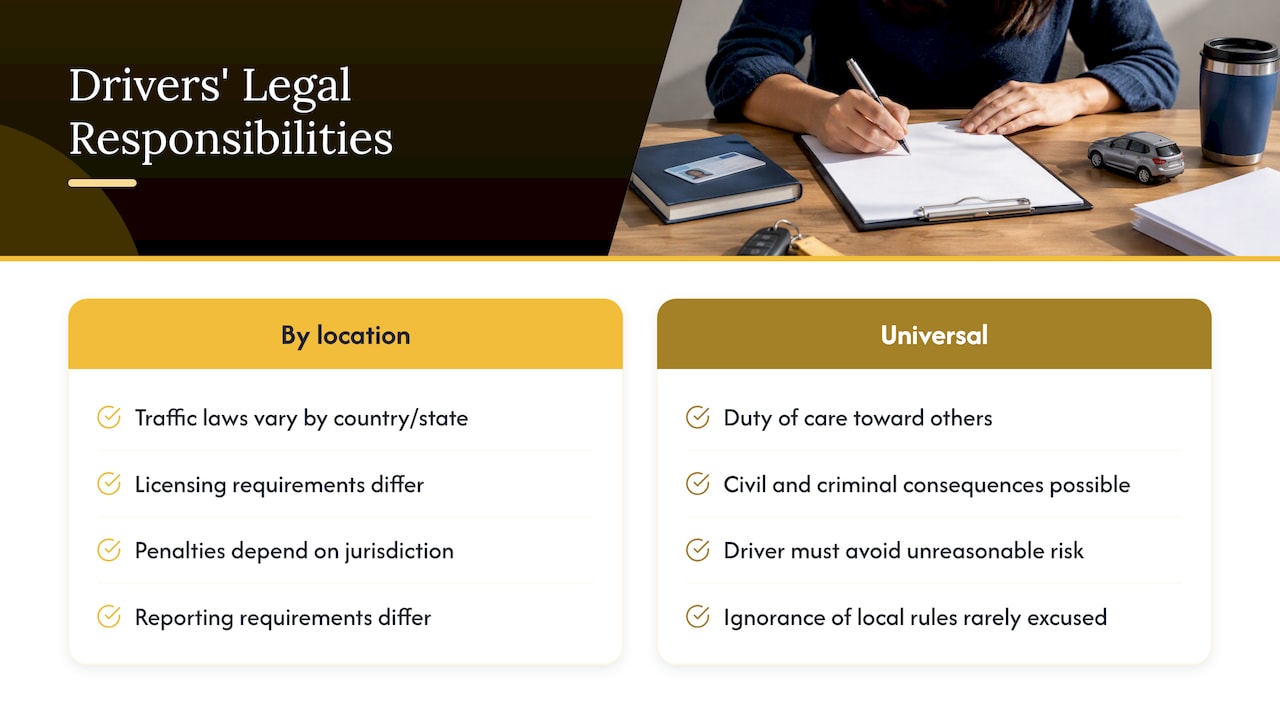 Legal Responsibilities Every Driver Should Understand — overview diagram
